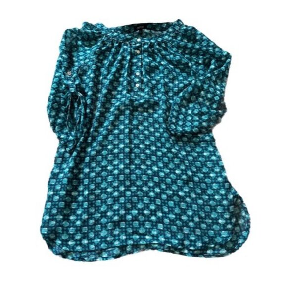 Apt 9 Women Roll Tab Sleeve ButtonsWomen's Pullover Top Size Small Casual - Picture 1 of 10